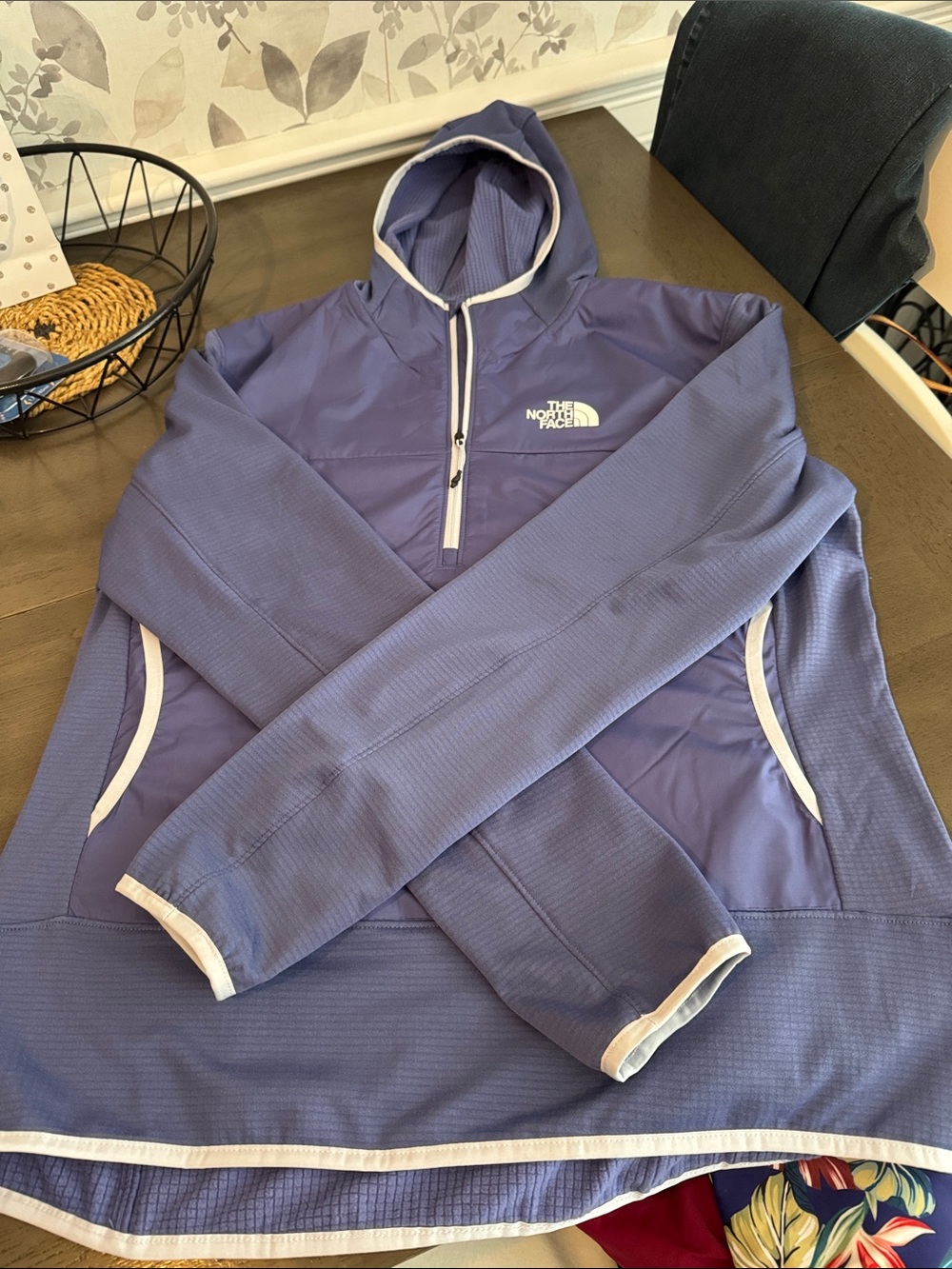 The North Face Lavender Half-Zip Hooded Pullover